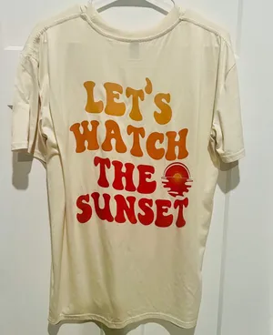 Let’s Watch The Sunset Short Sleeve Graphic Tee XS thumbnail 8