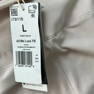 Adidas adidas All Me Luxe Hose 7/8 color is PUTTY MAUVE, Size Large, NWT thumbnail 6