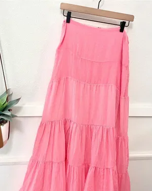Liliana Meza Mae Skirt Maxi Size M Hot Pink thumbnail 1