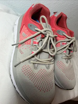 Propet Women's Gray and Coral Athletic Running Shoe thumbnail 3