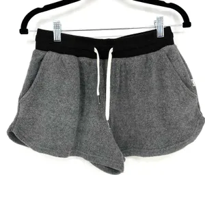 FEAT BlanketBlend Fleece Shorts Womens S Gray High Rise Lounge Sweatshorts NWT thumbnail 2