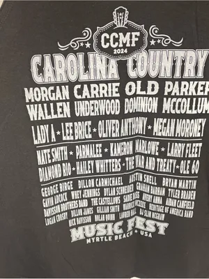 CCMF Myrtle Beach SC Tank Top Womens XXL 2024 Carrie Underwood Morgan Wallen thumbnail 5