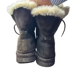 Merrell Boots Womens Size 8 Brown Leather Faux Fur Waterproof Winter‎ J99074 thumbnail 9