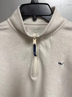 Vineyard Vines 1/2 Zip Pullover cream med thumbnail 2
