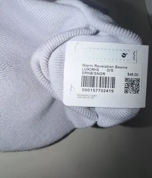 Lululemon Warm Revelation Beanie Wordmark Serene Blue Sunburst Orange thumbnail 4
