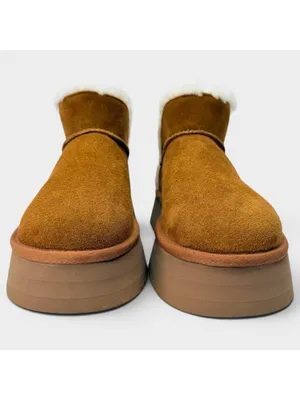 Koolaburra by UGG Koola Ultra Mini Platform Boots Cognac Womens 7 New thumbnail 4