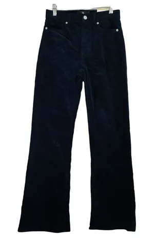 Banana Republic‎ High Rise Flare Corduroy Jeans Navy 25P Petite Retro 70s Fall thumbnail 1