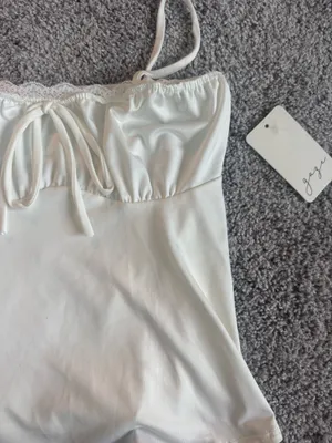 Gage white silk top  thumbnail 6