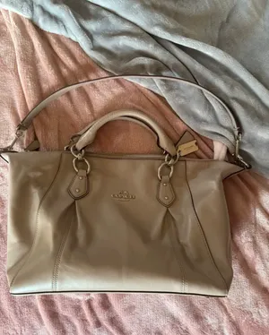 Coach Colette Tan Leather Satchel Shoulder Bag thumbnail 3