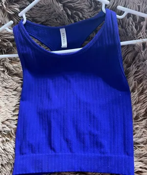 Zenana blue tank top thumbnail 1