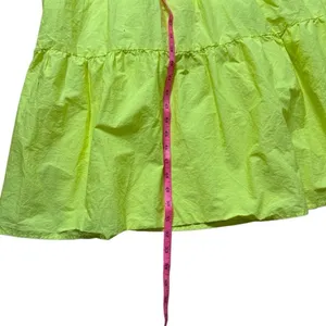 Skies are Blue Lime Yellow Tiered Maxi Dress Large thumbnail 7
