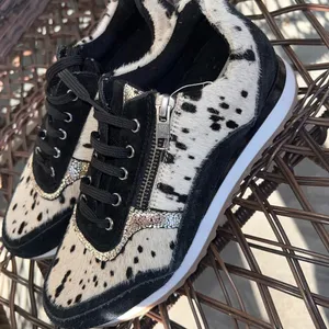 Myra Bag Rush Sneakers Fur Leather Shoes Size 7 thumbnail 3