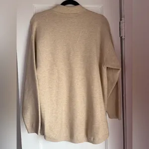 Wilfred Free Aritzia Beige Button Front Knit Shirt Jacket Size S thumbnail 5