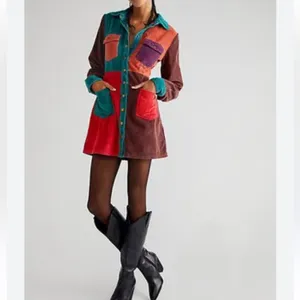 Free People Color Me Cord Mini Dress in Size 2 thumbnail 2