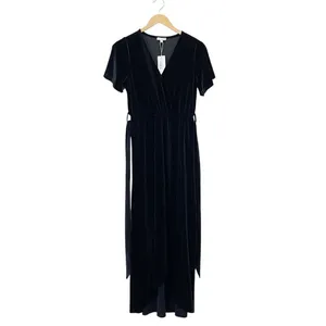 NWT Baltic Born Nadine Velvet Midi Dress Black Size Medium Party Wedding Holiday thumbnail 5