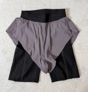 Lululemon lab Run Short 8" size 2 Dusky Lavender/Foil Glitch Neutral thumbnail 1