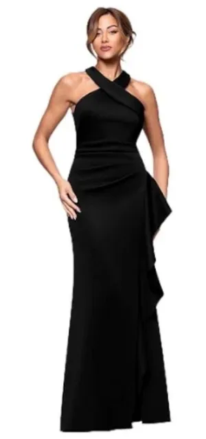 Xscape Women's Evening Bodycon Dress Black 14 Petite thumbnail 1