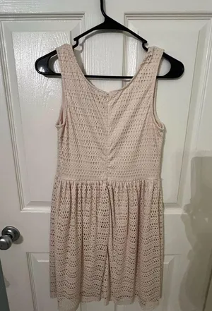 Cute Spring Dress Tan thumbnail 4