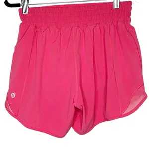 Lululemon Hotty Hot High Rise Lined Shorts Women's Hot Pink Size 4 thumbnail 2