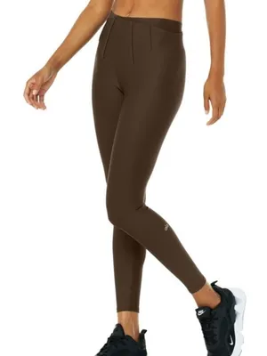 Alo Airlift High-Waist 7/8 Corset Leggings Espresso Hi-Rise Waisted Tights Pants thumbnail 3