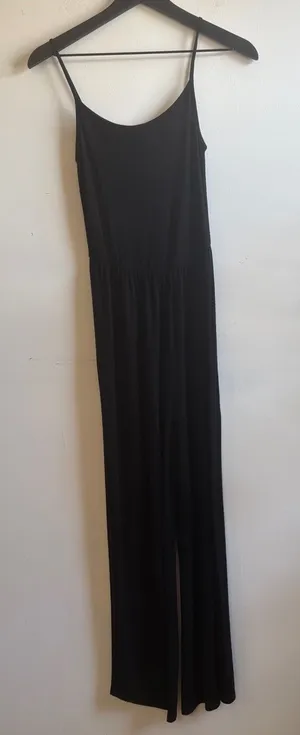 Antistar Black Sleeveless Wide-Leg Jumpsuit thumbnail 1