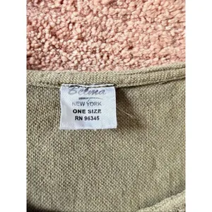 Belma New York Oversized Cotton Tunic Dress One Size Pistachio Green Boho Artisa thumbnail 2