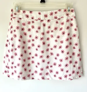 Princess Polly Cotton Micro Mini Skirt White Pink Floral Coquette Summer Preppy thumbnail 1