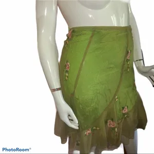 Daniel K embroidered lace overlay skirt thumbnail 2
