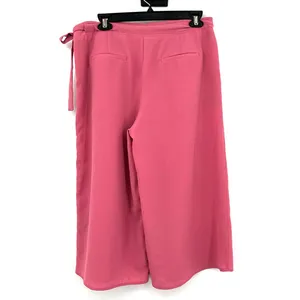 Mango Suit size 6 pink dress pants side zipper with tie has‎ pockets thumbnail 2