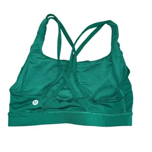 lululemon Energy Bra Womens 4 Emerald Green Excellent Strappy Back LW2ECSS thumbnail 2