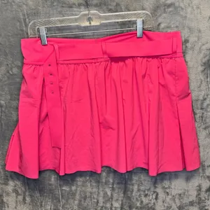 2277 | OFFLINE by Aerie Real Me Belted Pleated Skort Pink Womens XL Barbiecore thumbnail 2