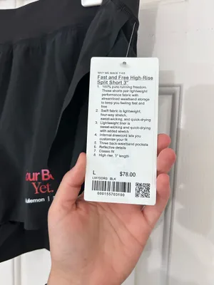 Lululemon Fast Free Shorts High-Rise And 3" thumbnail 3