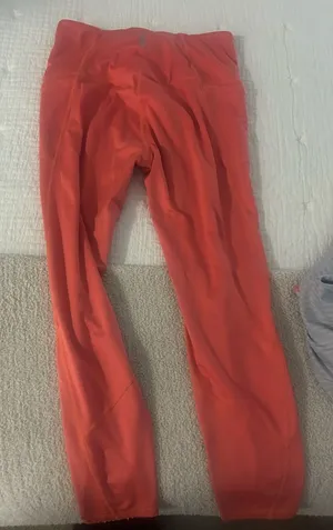 FREE PEOPLE coral leggings thumbnail 1