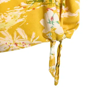 LC Lauren Conrad Tropical Palm Tree Side Tie Top Size Large Beach Boho Summer thumbnail 5