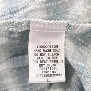 Storia Boho Cottagecore Plaid Ruffle Hem Sundress‎ Women Large Light Blue Cotton thumbnail 7