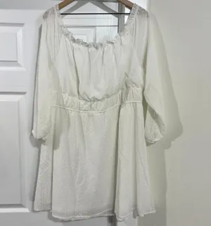 Divided White Off the Shoulder Dress Size XXL thumbnail 4