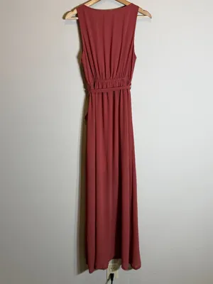 Baltic Born Hera Chiffon Maxi Dress Women XS Berry Formal Bridesmaid Wedding NWT thumbnail 12