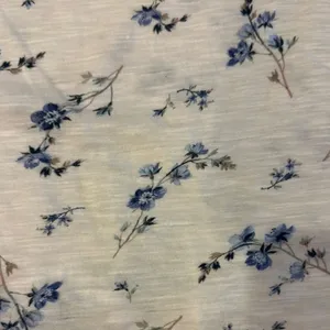 Rebecca Taylor Women’s Blue Floral Ruffle Sleeve Top - Size XS thumbnail 3