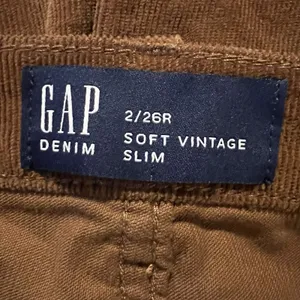 New Gap Women’s Corduroy Pants 2/26R Slim Leg‎ Rust thumbnail 3