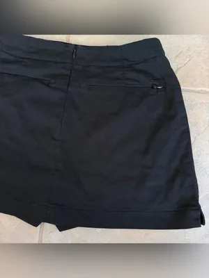 Nike Golf Skort Womens XS Black Stretch Skirt Built In Shorts Pockets thumbnail 7