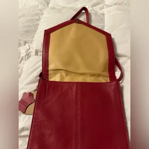 Red and Black Patterned Leather Crossbody Bag thumbnail 7