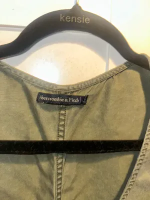 Abercrombie & Fitch Button Up Utility Vest/Too- Army Green $65MSRP thumbnail 3