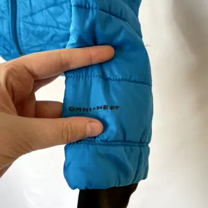 Columbia blue puffer coat omni-heat thermal comfort women's size small‎ winter thumbnail 5
