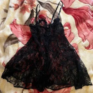 XL very Lacey black front V wire Teddy lingerie thumbnail 1