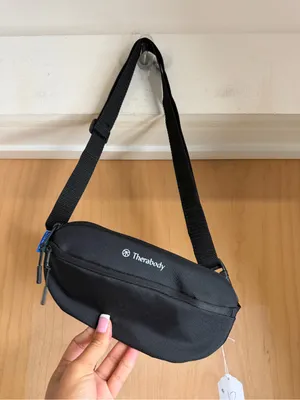 Therabody Black Adjustable Crossbody Sling Bag. thumbnail 6