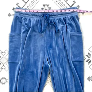 Aerie Offline Blue After Party Velour Joggers Large thumbnail 5