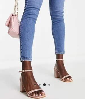 ASOS Square Toe Block Heel thumbnail 3