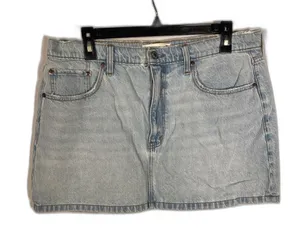 Abercrombie & Fitch Womens High Rise Denim Mini Skirt 32/14 thumbnail 1