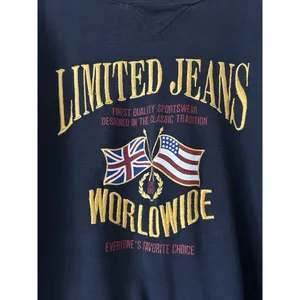 Vintage 90s Limited Jeans Worldwide Crewneck Sweatshirt Size Small thumbnail 5