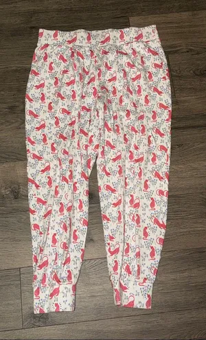 Roller Rabbit Women's Pajama Top in White with Pink & Blue Prints thumbnail 1